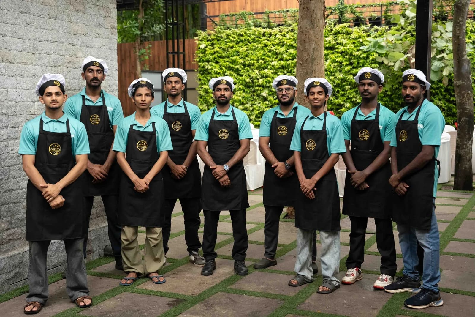 Our uniformed service team on site