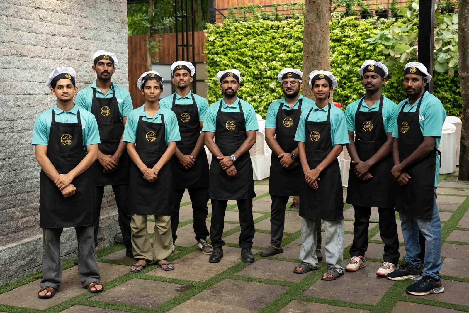 Our trained team at a garden venue